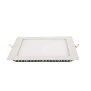 PAINEL LED QUAD EMBUTIR 17CM ALUM. 12W BI-VOLT  6.500K