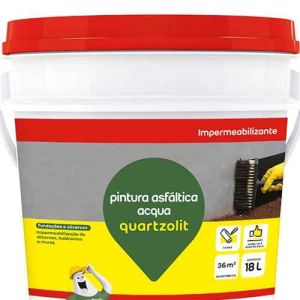 PINTURA ASFALTICA ACQUA - BD 18L QUARTZOLIT