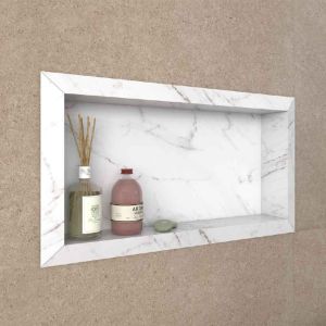 NICHO DIAMANTE 60X30 PORCELANATO BRANCO POL P100340