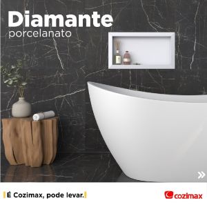 NICHO DIAMANTE 60X30 PORCELANATO BRANCO POL P100340