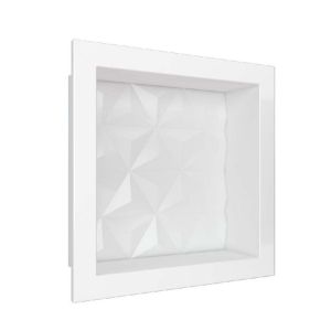 CAIXA C/ NICHO MULTI 30X30 BRANCO TEXT  89972 