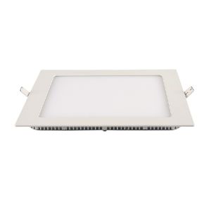 PAINEL LED QUAD EMBUTIR 22CM ALUM. 18W BI-VOLT  6.500K